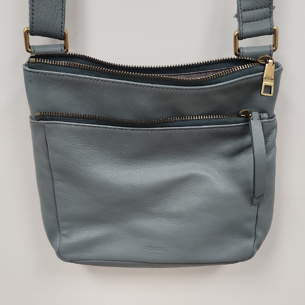 Fossil Slate Blue Crossbody Bag